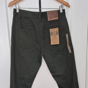 Volcom green slim fit cotton‎ pants